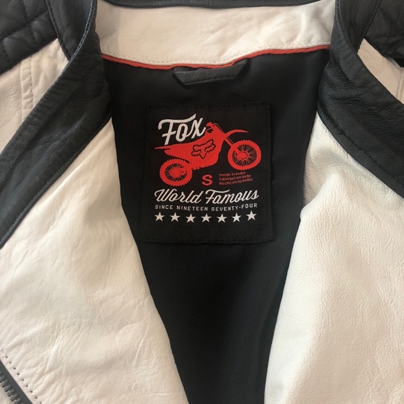 FOX Racing Moto Leather Jacket - NEVER worn/w Tags - Picture 5 of 8